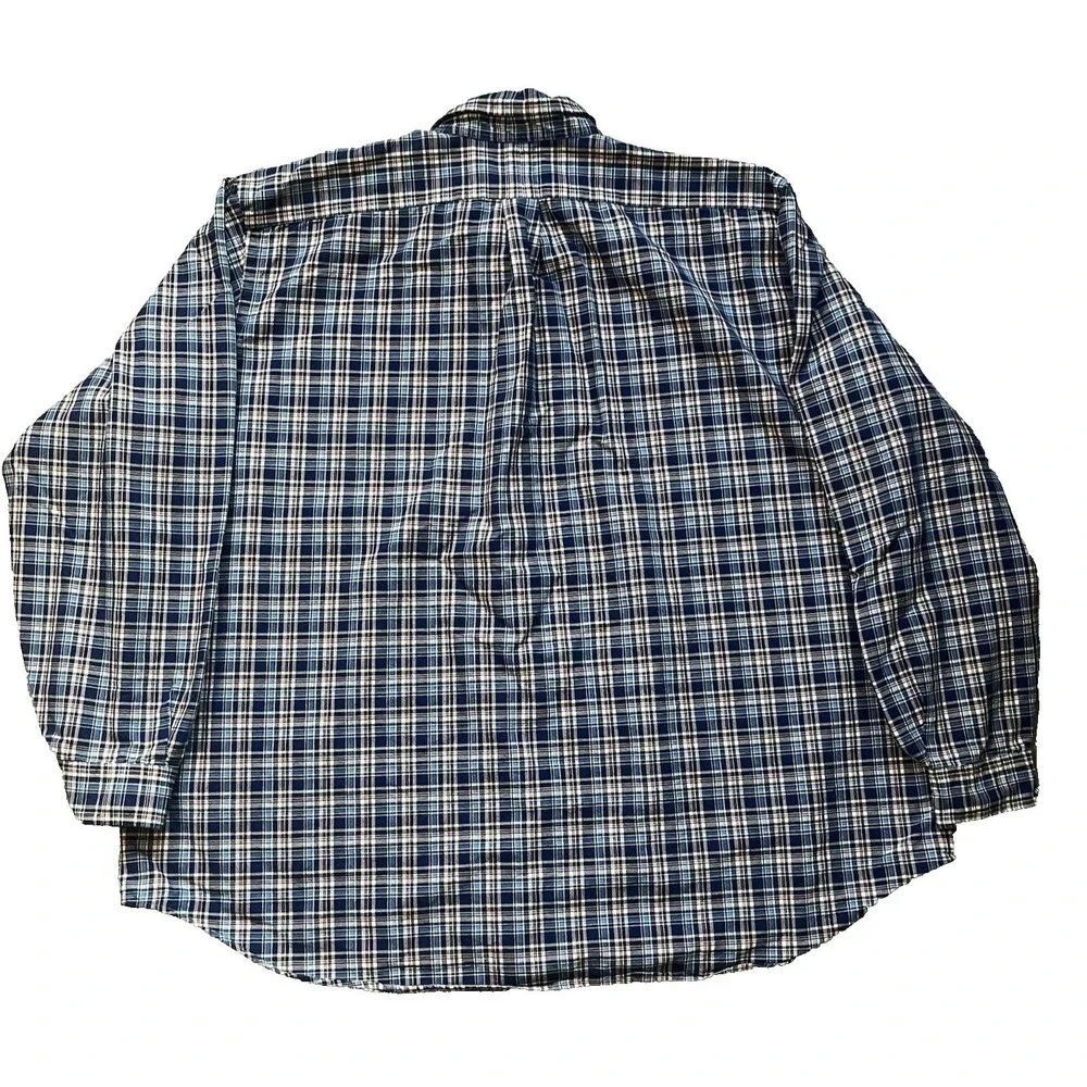 Polo Ralph Lauren Plaid Button Down Shirt Mens 3XB Multi Plaid Big & Tall